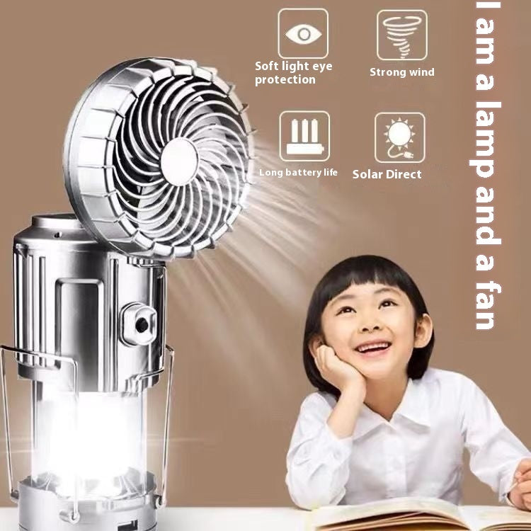 Flash Sale⚡ 50K+ SOLD! Almost Gone-5-In-1 Portable LED Camping Lantern With Fan
