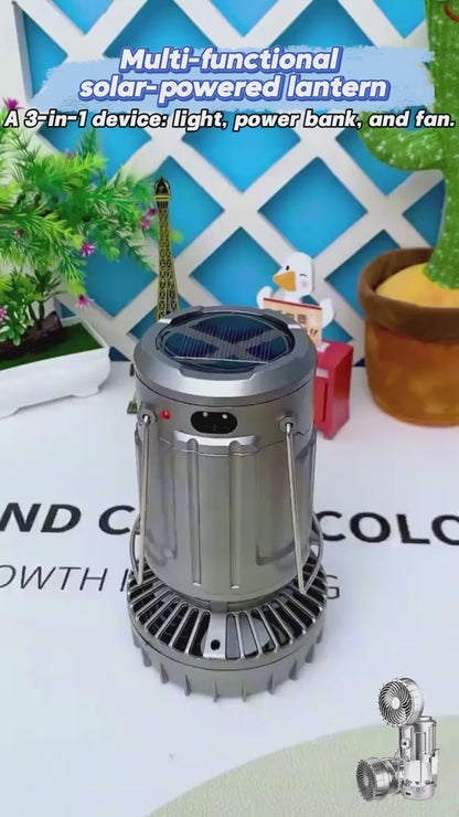 Flash Sale⚡ 50K+ SOLD! Almost Gone-5-In-1 Portable LED Camping Lantern With Fan